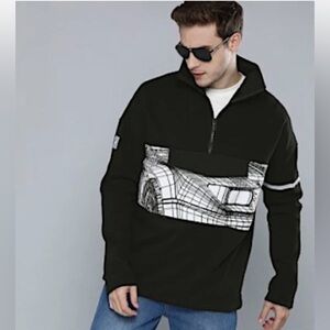 PUMA BMW M Motorsport Street Moto Men Black Printed Sweatshirt in Size S EUC